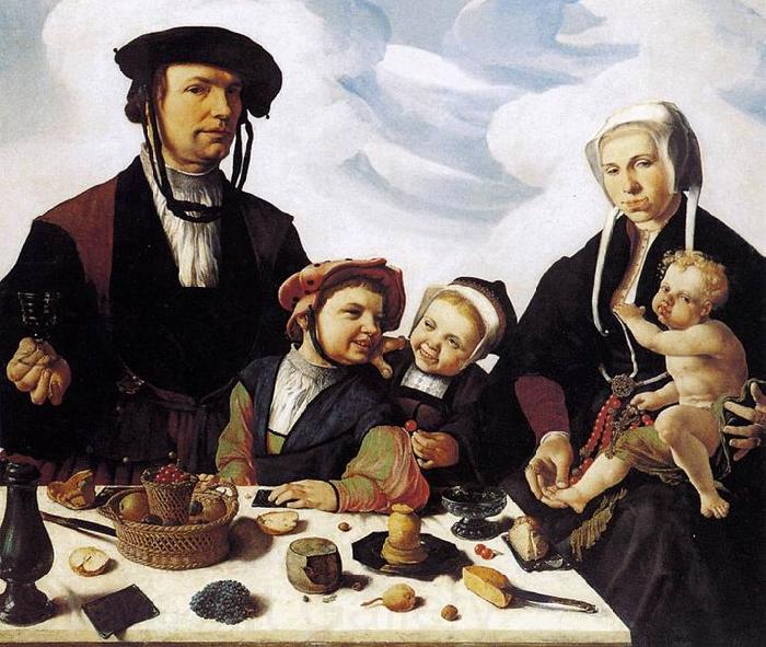 Maarten van Heemskerck Family Portrait Norge oil painting art
